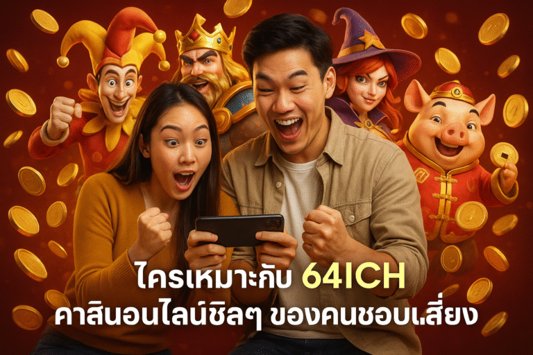 ใครเหมาะกับ 64RICH คาสิโนออนไลน์ชิลๆ ของคนชอบเสี่ยง