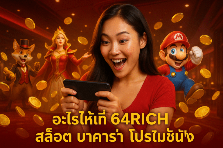 อะไรให้ที่ 64RICH สล็อต บาคาร่า โปรโมชั่นปัง