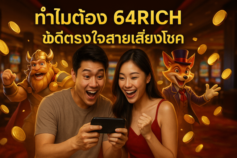ทำไมต้อง 64RICH ข้อดีตรงใจสายเสี่ยงโชค