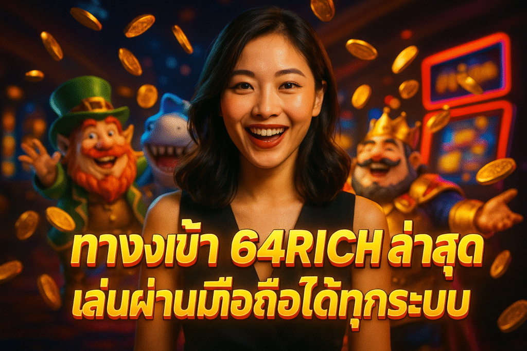 ทางเข้า 64RICH ล่าสุด เล่นผ่านมือถือได้ทุกระบบ