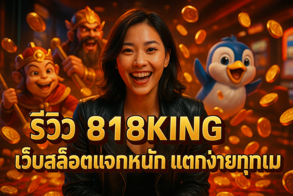 รีวิว 818KING เว็บสล็อตแจกหนัก แตกง่ายทุกเกม